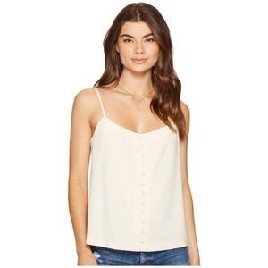 Kensie Stretch Crepe Cami Tank Top in Ivory